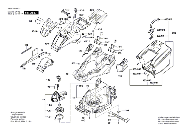 New Genuine Bosch F016L67220 Switch Housing
