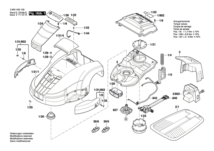New Genuine Bosch F016L68473 Cover