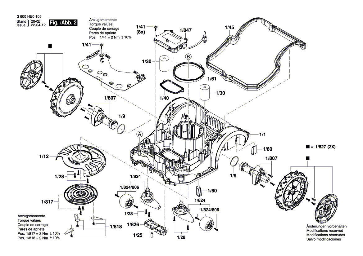 New Genuine Bosch F016L68952 Motor Housing