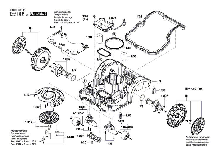 New Genuine Bosch F016L68952 Motor Housing
