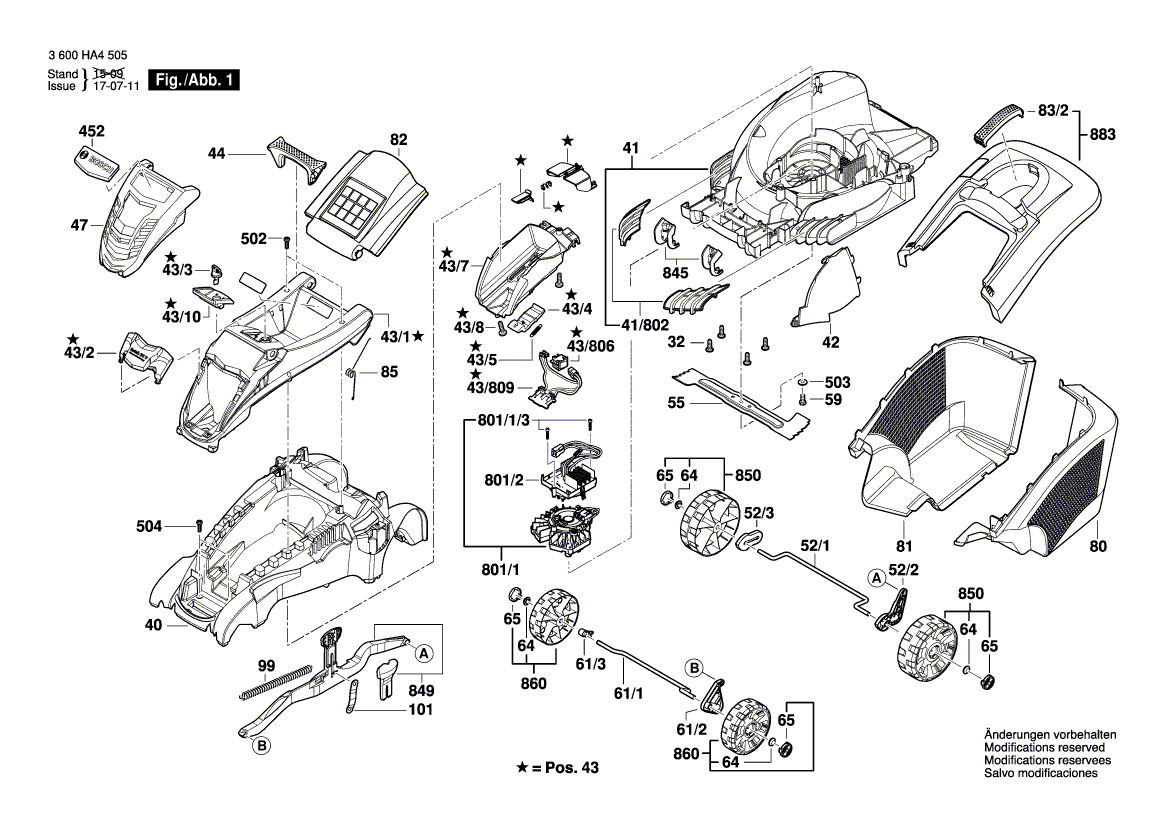 New Genuine Bosch F016L69213 Motor Hood