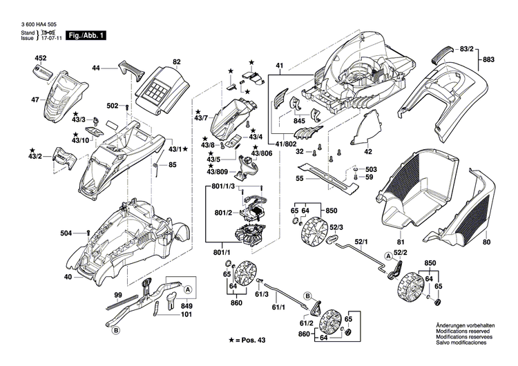 New Genuine Bosch F016L69213 Motor Hood