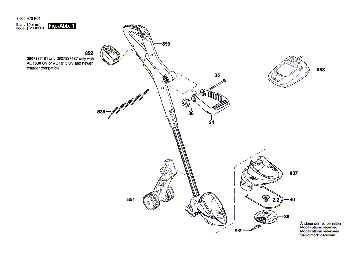 New Genuine Bosch F016L71380 Knife Guard