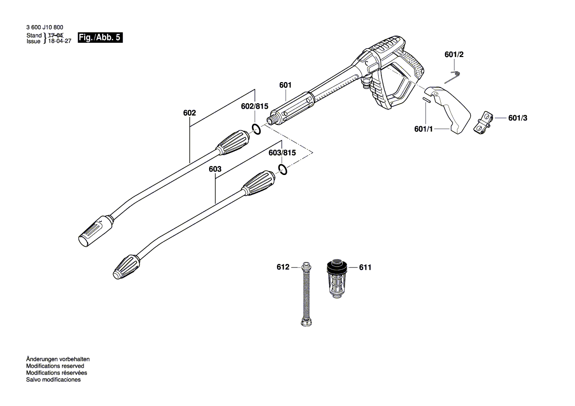 New Genuine Bosch F016L72036 Piston Guide