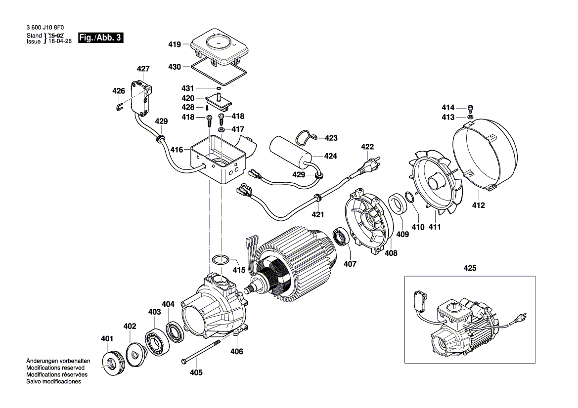 New Genuine Bosch F016L72040 Pin