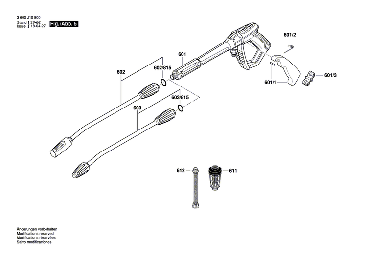 New Genuine Bosch F016L72067 Spring