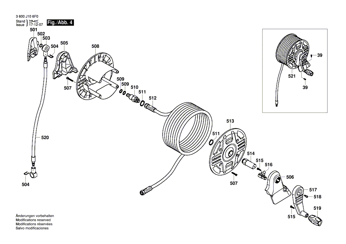 New Genuine Bosch F016L72072 Spring