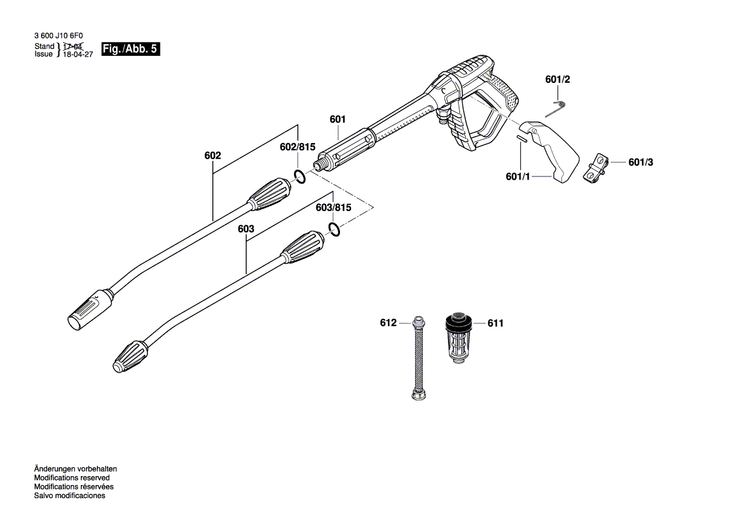 New Genuine Bosch F016L72072 Spring
