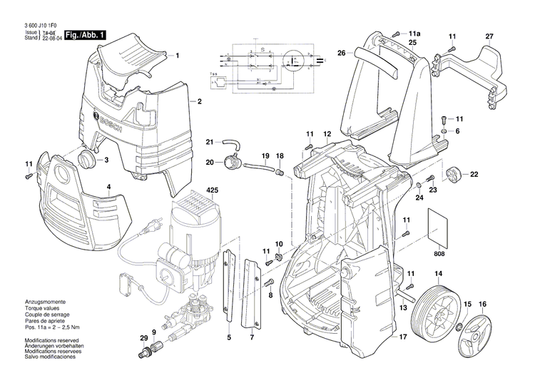 New Genuine Bosch F016L72104 Housing