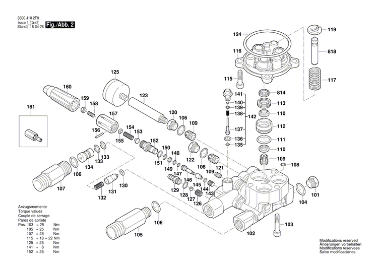 New Genuine Bosch F016L72121 Handle