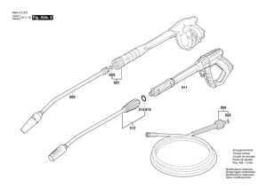 New Genuine Bosch F016L72121 Handle