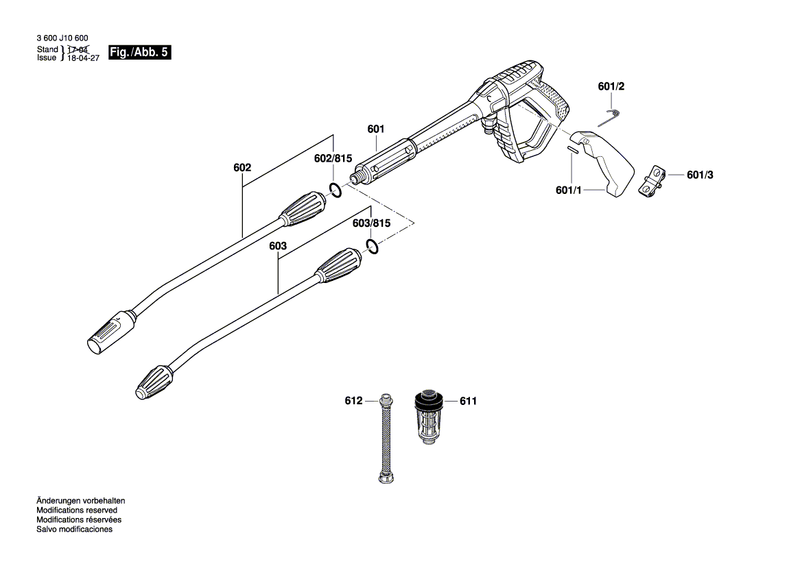 New Genuine Bosch F016L72140 Spring