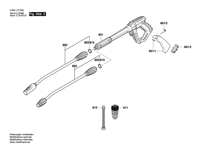 New Genuine Bosch F016L72140 Spring