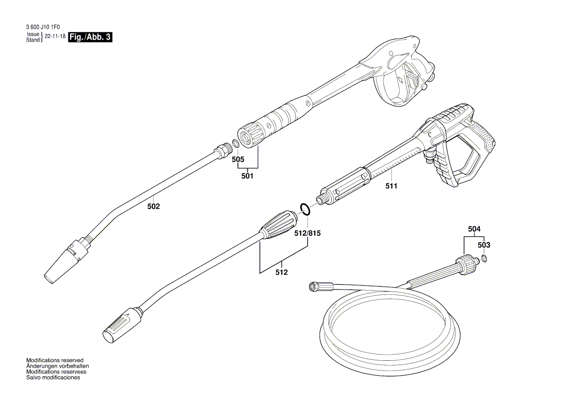 New Genuine Bosch F016L72166 Wide Angle Nozzle