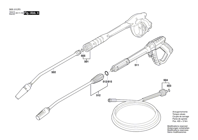 New Genuine Bosch F016L72179 Wide Angle Nozzle