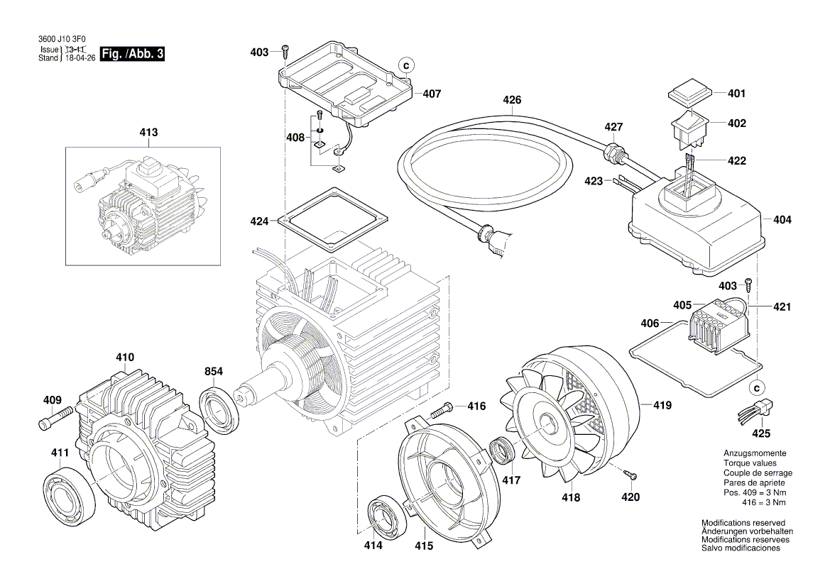 New Genuine Bosch F016L72230 Spring