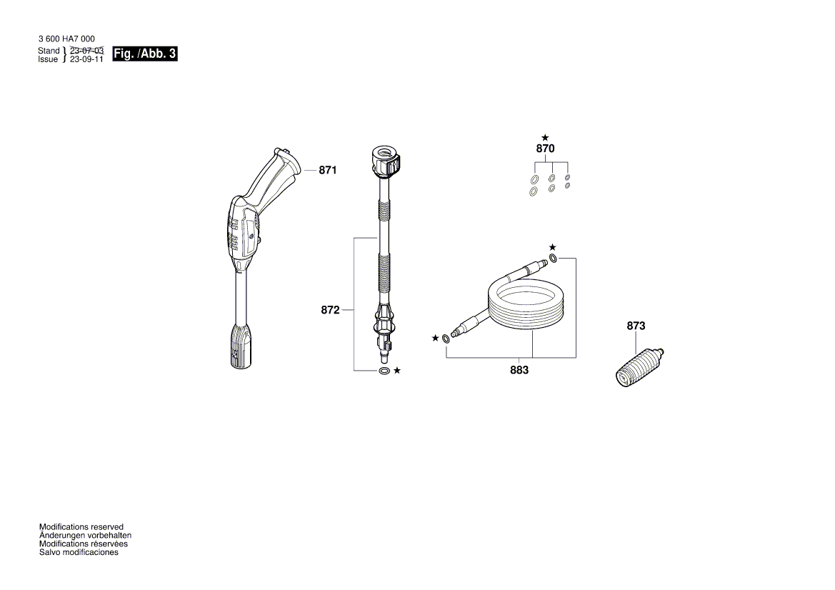 New Genuine Bosch F016L72609 Nameplate