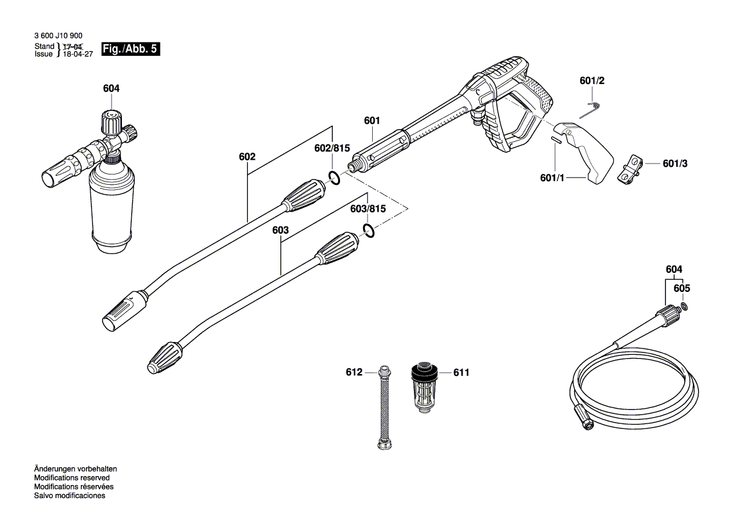 New Genuine Bosch F016L73057 Piston Guide