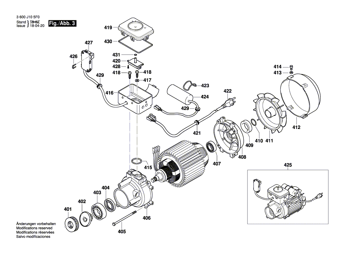 New Genuine Bosch F016L73060 Pump head