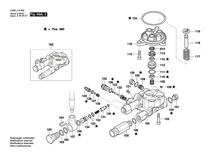 New Genuine Bosch F016L73064 Pump Housing