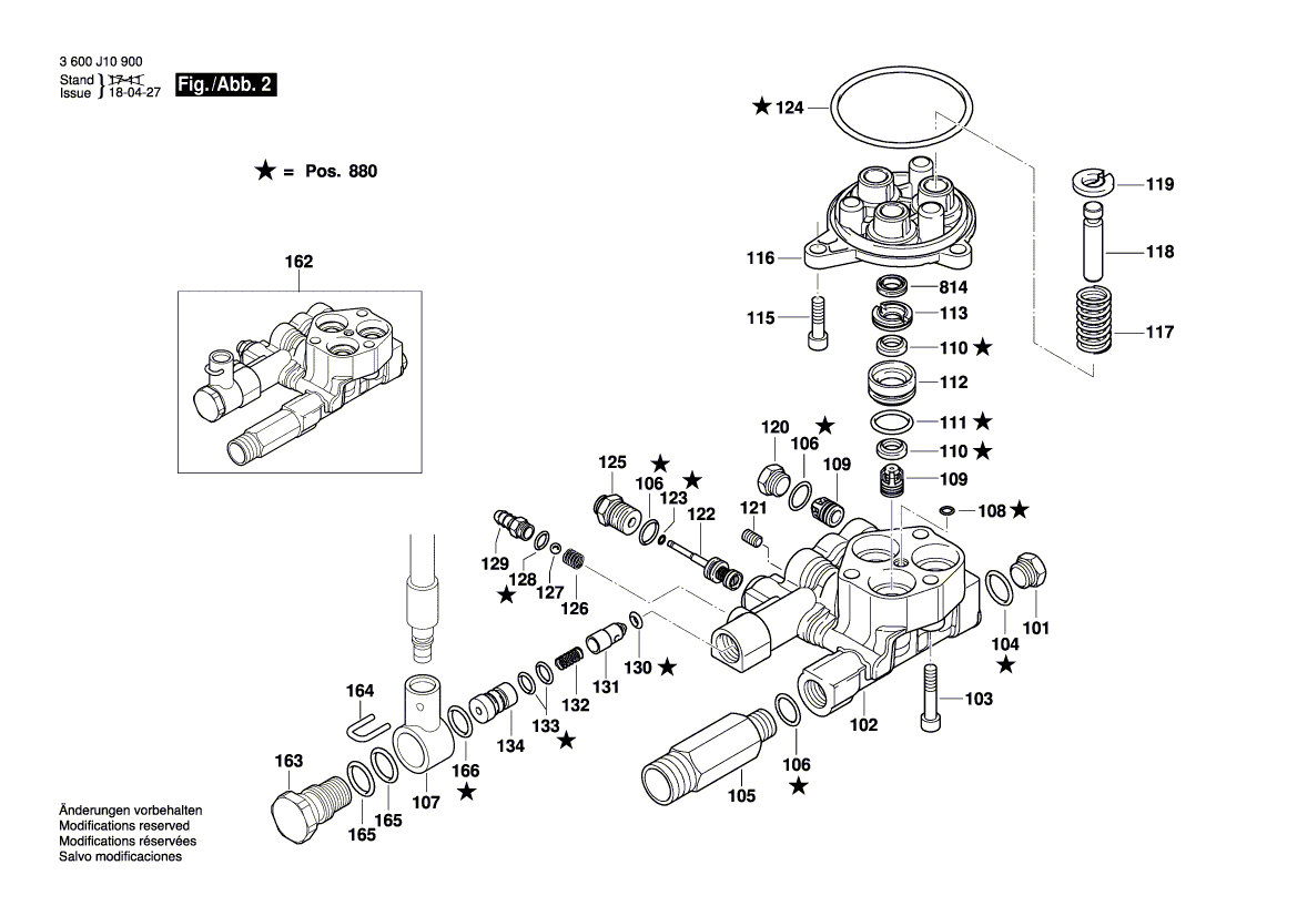 New Genuine Bosch F016L73067 Switch