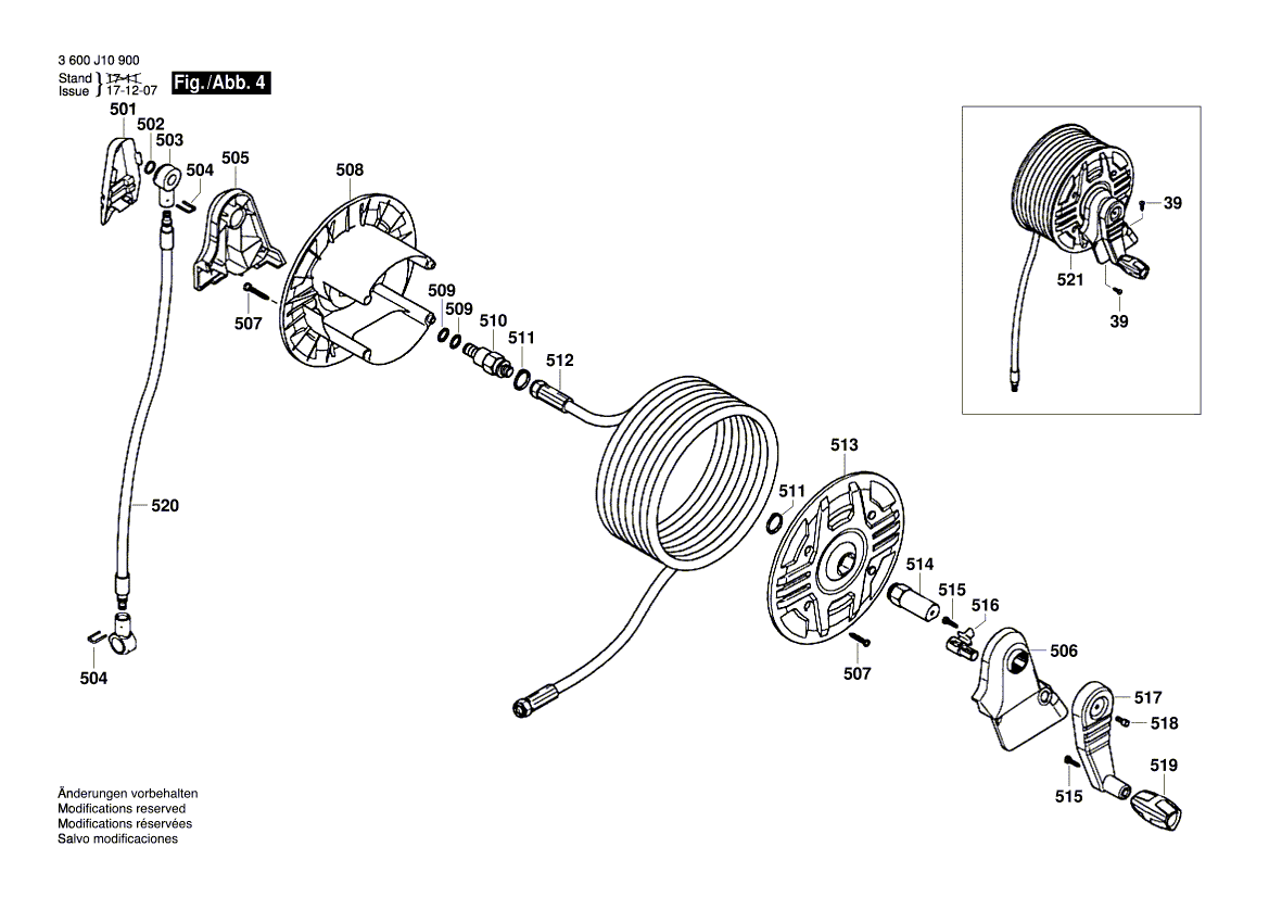 New Genuine Bosch F016L73341 Power supply cord