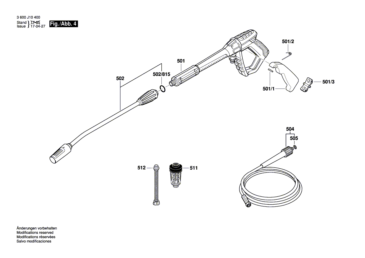 New Genuine Bosch F016L73342 Motor
