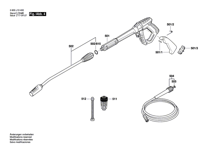New Genuine Bosch F016L73342 Motor