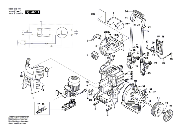 New Genuine Bosch F016L73342 Motor