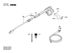 New Genuine Bosch F016L73344 Power supply cord