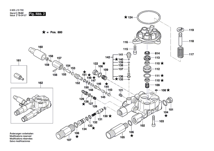 New Genuine Bosch F016L73366 Motor