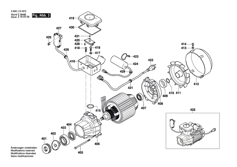 New Genuine Bosch F016L73371 Cover