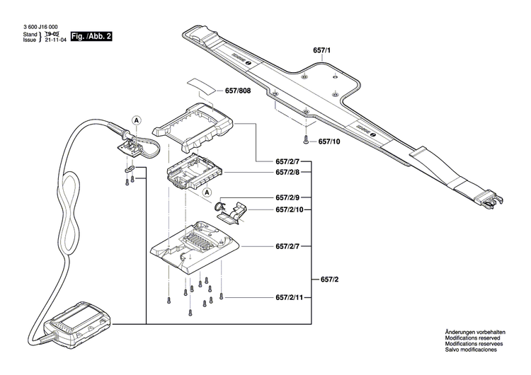 New Genuine Bosch F016L76895 Battery Holder