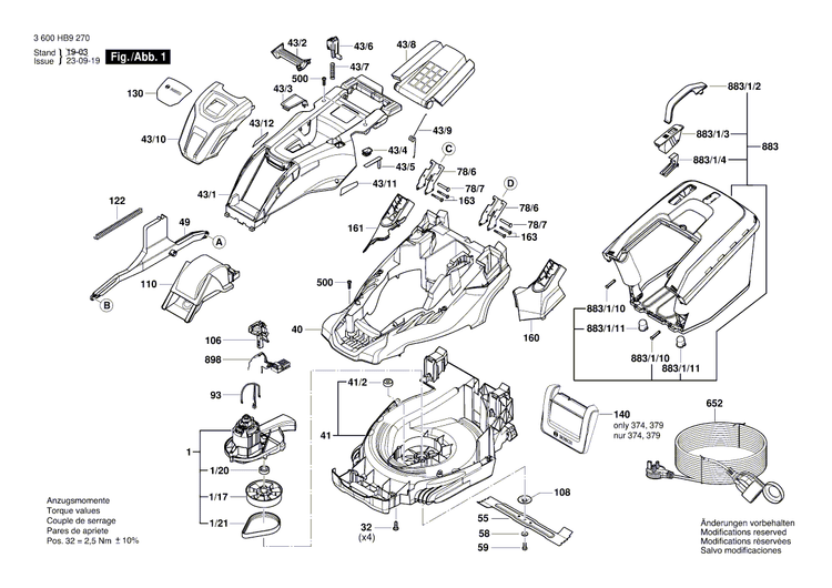 New Genuine Bosch F016L90007 Axle