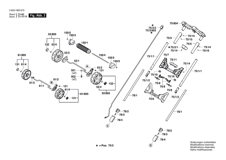 New Genuine Bosch F016L90025 Spindle