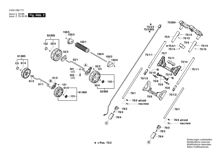 New Genuine Bosch F016L90777 Switch Support
