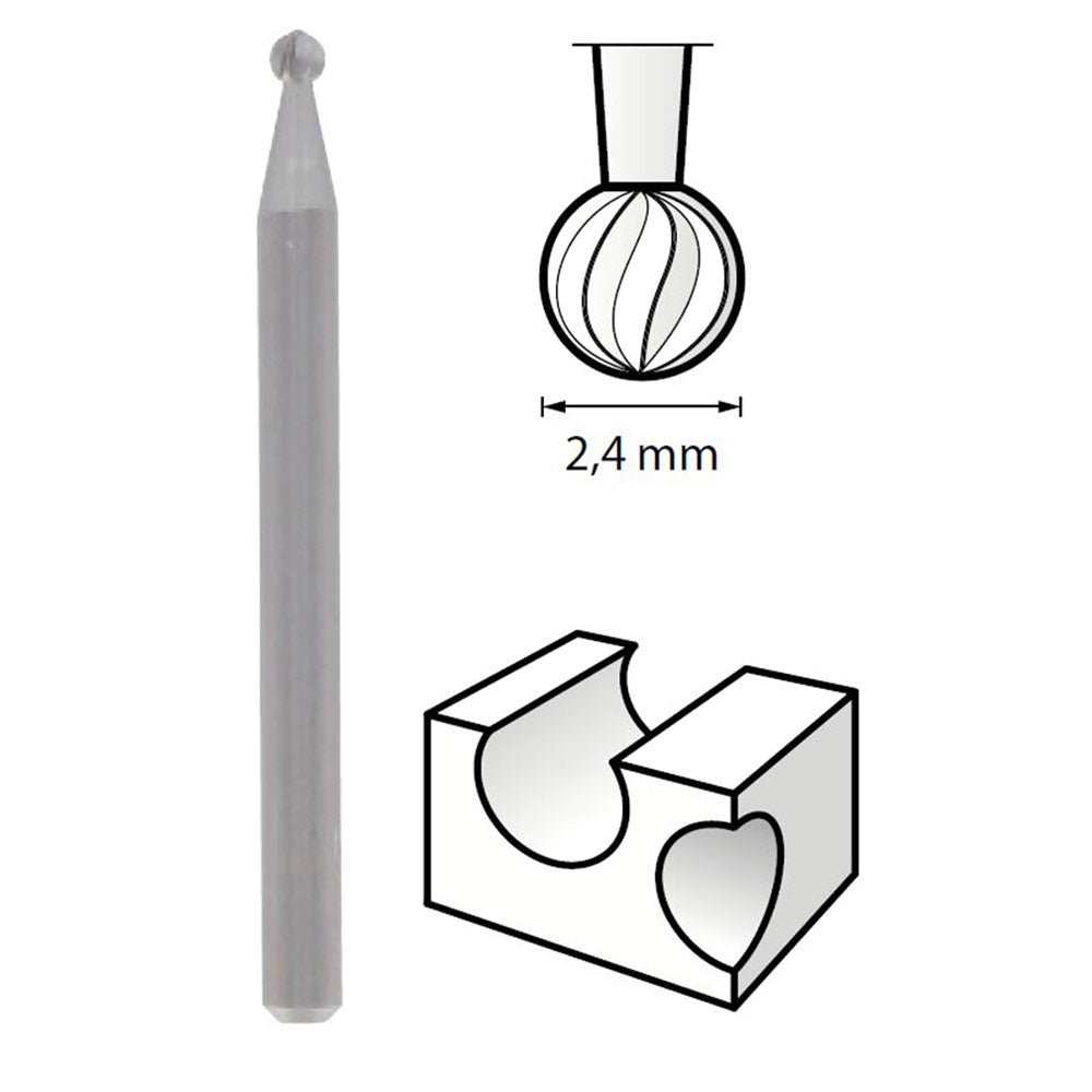 New Genuine Dremel 26150107JA Engraving Cutter 2,4 mm (107) Carving / Engraving