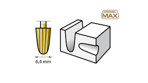 New Genuine Dremel 26150117DM Carving bit ® MAX (117DM) Carving / Engraving