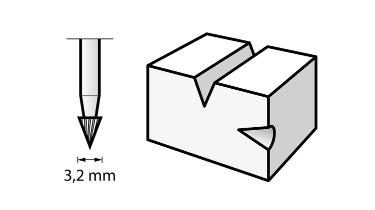 New Genuine Dremel 26150118JA High Speed Cutter 3,2 mm (118) Carving / Engraving