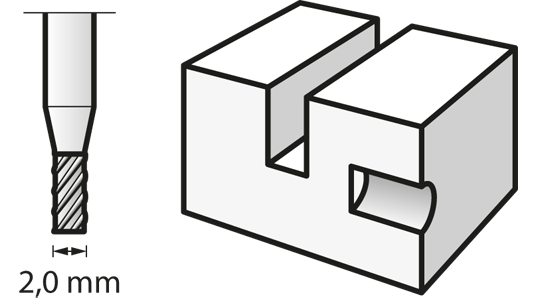 New Genuine Dremel 26150193JA High Speed Cutter 2,0 mm (193) Carving / Engraving