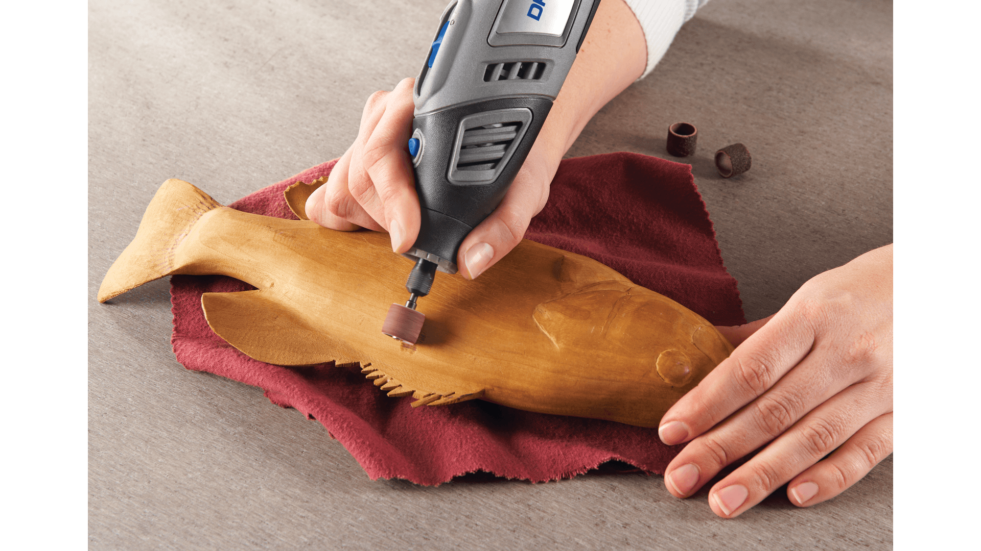 New Genuine Dremel 2615040732 Sanding Band & Mandrel 13 mm grit 60 (407) Sanding