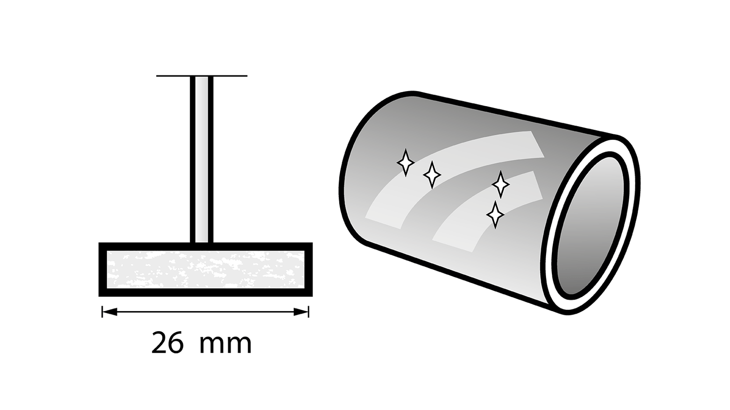 New Genuine Dremel 26150429JA Polishing Wheel 26 mm (429) Cleaning / Polishing
