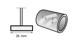 New Genuine Dremel 26150429JA Polishing Wheel 26 mm (429) Cleaning / Polishing