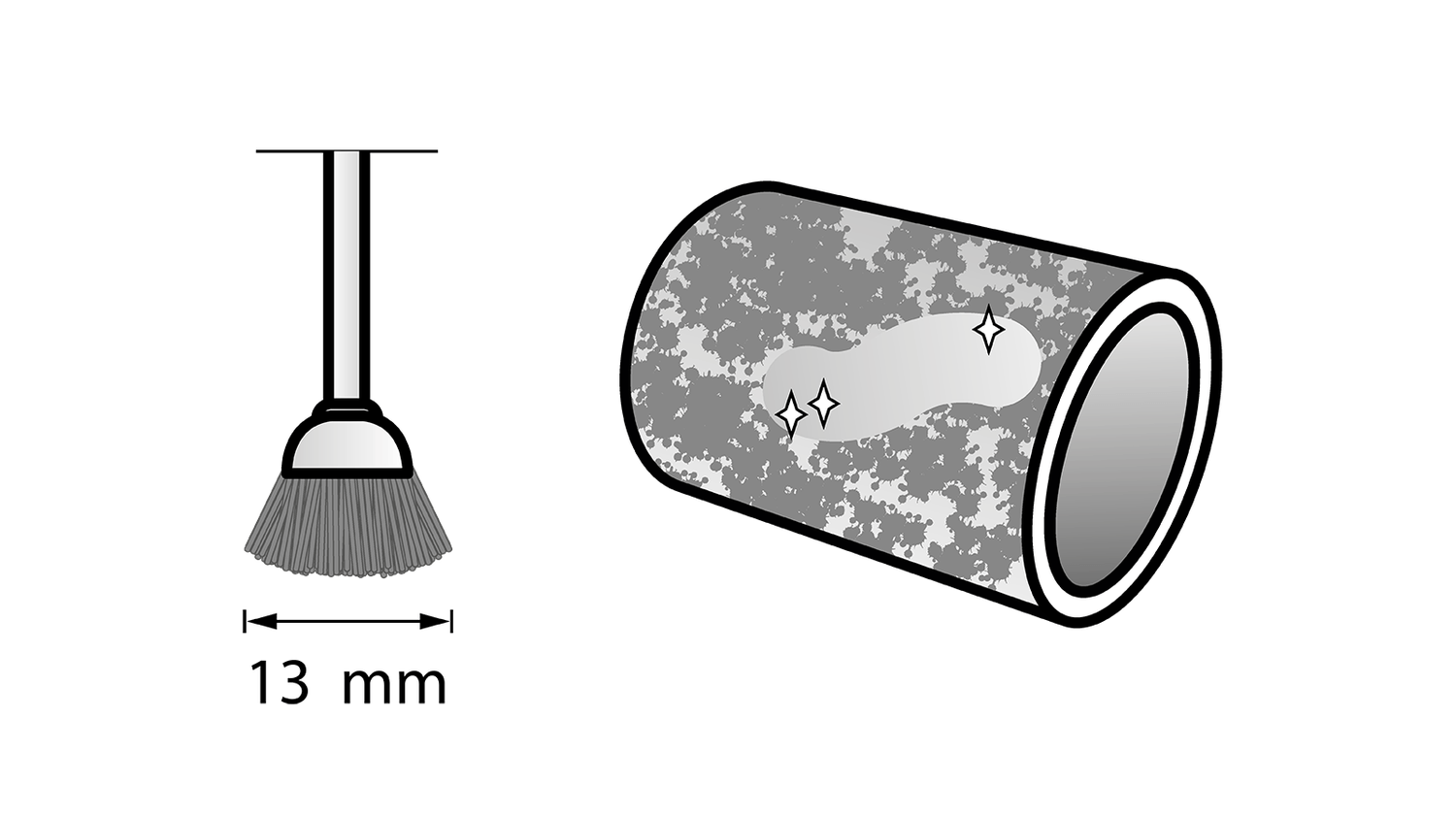 New Genuine Dremel 26150442JA Carbon Steel Brush 13 mm (442) Cleaning /