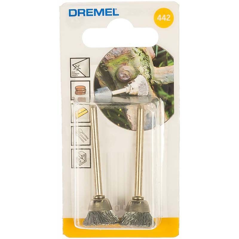 New Genuine Dremel 26150442JA Carbon Steel Brush 13 mm (442) Cleaning /