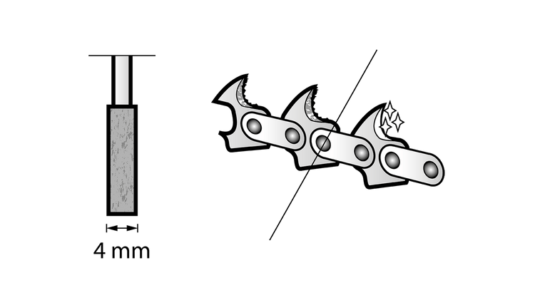 New Genuine Dremel 26150453JA Chainsaw Sharpening Grinding Stone 4 mm (453)