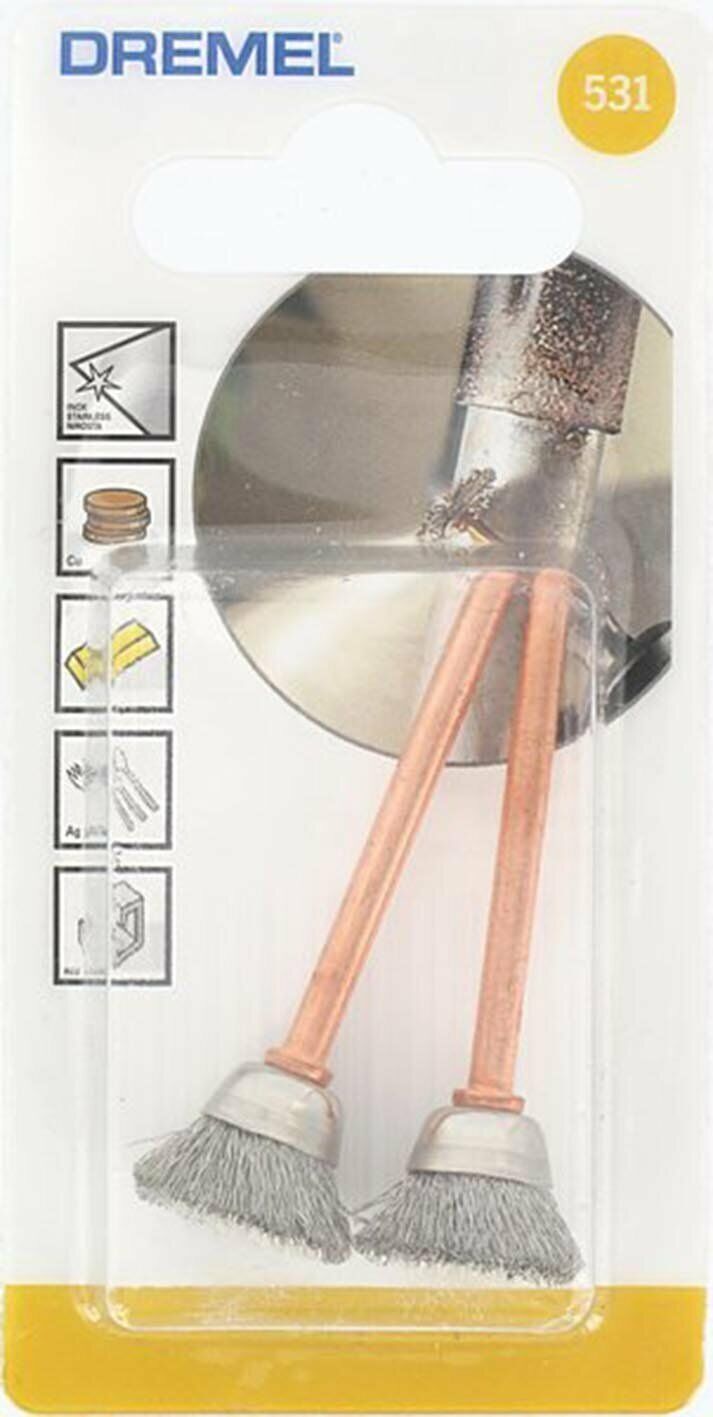 New Genuine Dremel 26150531JA Stainless Steel Brush 13 mm (531) Cleaning /