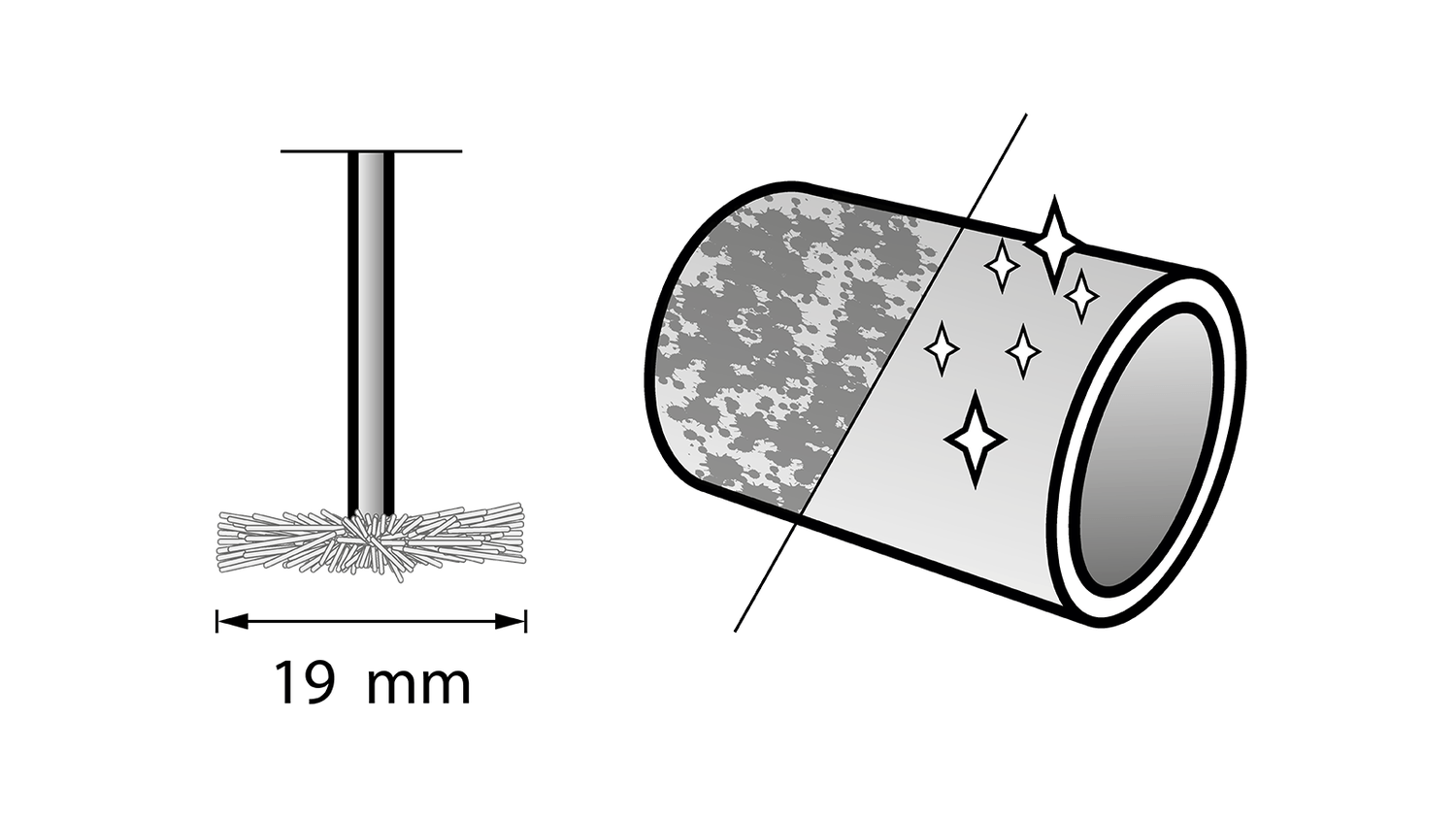 New Genuine Dremel 26150535JA Brass brush 19 mm (535) Cleaning / Polishing