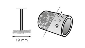 New Genuine Dremel 26150535JA Brass brush 19 mm (535) Cleaning / Polishing