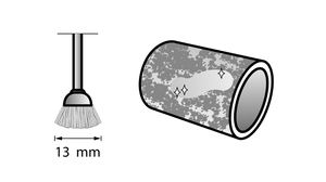 New Genuine Dremel 26150536JA Brass brush 13 mm (536) Cleaning / Polishing